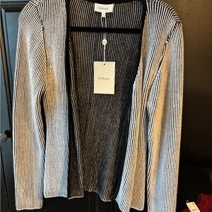 Bohme Monochrome Striped Cardigan